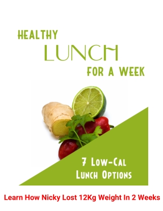 Healthy Lunch For A Week