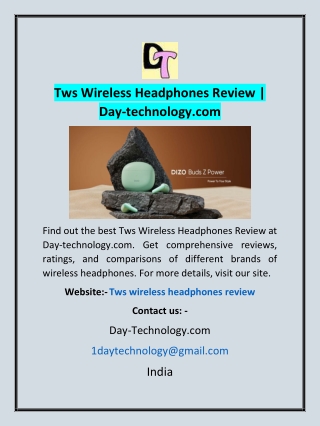 Tws Wireless Headphones Review | Day-technology.com