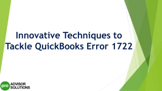 A quick and easy guide to fix QuickBooks Error 1722