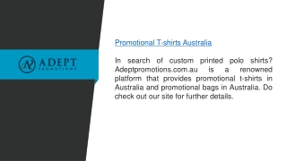 Promotional T-shirts Australia  Adeptpromotions.com.au