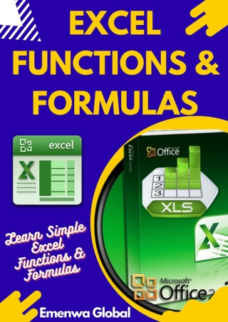 free download [pdf] Excel Functions and Formulas: Learn Simple Excel Functions a