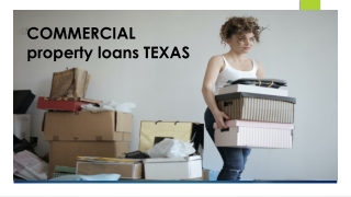 COMMERCIAL property loans TEXAS