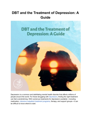 DBT and the Treatment of Depression_ A Guide