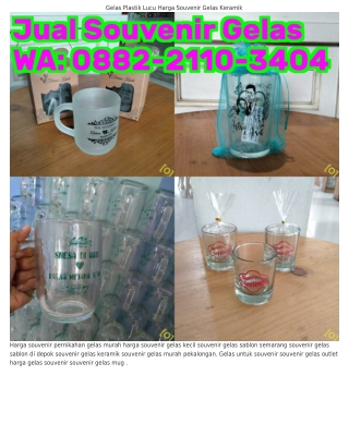 Ô88ᒿ-ᒿ11Ô-З4Ô4 (WA) Gelas Gagang Beling Grosir Gelas Souvenir Bandung
