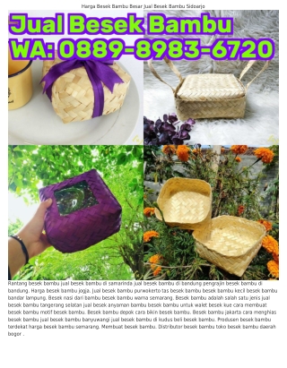 Ö889•898౩•Ꮾ7ᒿÖ (WA) Beli Besek Bambu Di Surabaya Tempat Jual Besek Bambu Di Depo