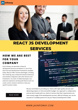 React js Development Services