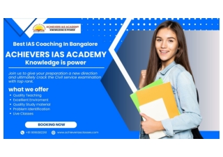 Best IAS Coaching In Bangalore