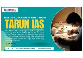 Best IAS Coaching In Preet Vihar