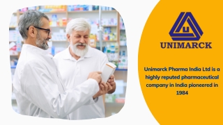 Unimarck Top Third Party Pharma Manufacturer in India