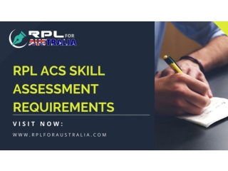 RPL ACS Skill Assessment Requirements