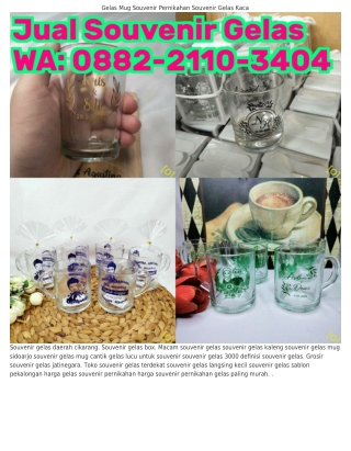 Ö882.211Ö.3ԿÖԿ (WA) Souvenir Gelas Di Klaten Souvenir Pernikahan Gelas Jar