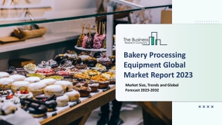 Bakery Processing Equipment  Market 2023 - CAGR Status, Major Players, Forecas