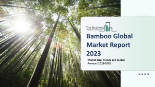 Bamboo Market: Industry Insights, Trends And Forecast To 2032