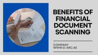 Benefits of Financial Document Scanning