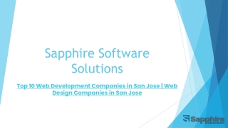 Top 10 Web Development Companies in San Jose  Web Design Companies in San Jose