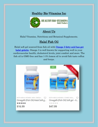 Omega 3 Fish Oil Gelatin Halal