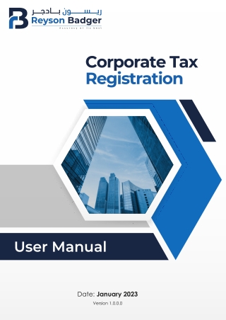 Reyson Badger Corporate Tax Dubai