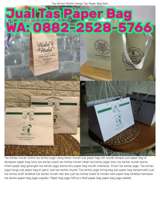 O88ᒿ_ᒿ5ᒿ8_5ᜪᏮᏮ (WA) Paper Bag Murah 100 Pcs Ukuran Paper Bag