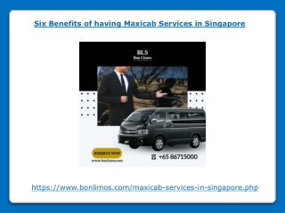 Six Benefits of having Maxicab Services in Singapore