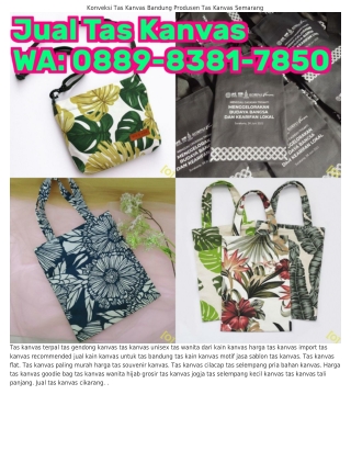 ౦889·8З81·ᜪ85౦ (WA) Gambar Tas Kanvas Tas Jinjing Kanvas