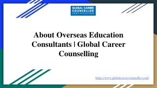 Global Career Counselling | Career Counsellor Courses Online