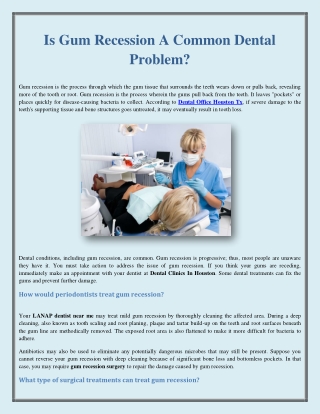 Is Gum Recession A Common Dental Problem?