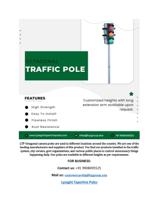 Traffic light poles suppliers near me