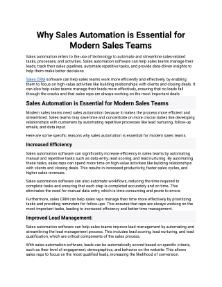 Why Sales Automation is Essential for Modern Sales Teams.docx