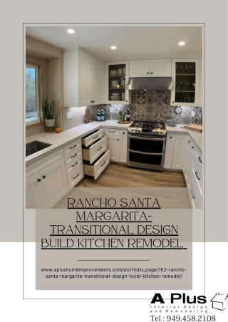 Rancho Santa Margarita-Transitional Design Build Kitchen Remodel