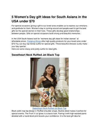 5 Women's Day gift ideas for South Asians in the USA under $70