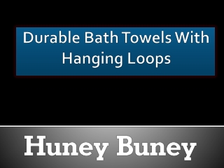 Durable Bath Towels With Hanging Loops