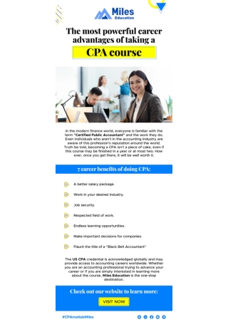 The most powerful career advantages of taking a CPA course