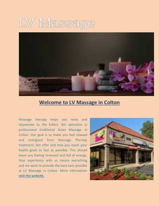 Best Massage in Colton