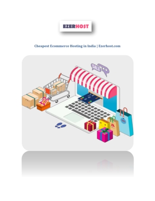 Cheapest Ecommerce Hosting in India | Ezerhost.com