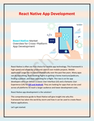 React Native App Development