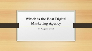 Which is the Best Digital Marketing Agency