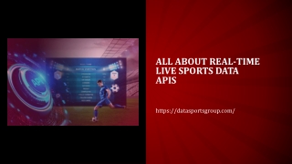 All about Real-Time Live Sports Data APIs