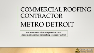 Commercial Roofing Detroit Metro Contractor