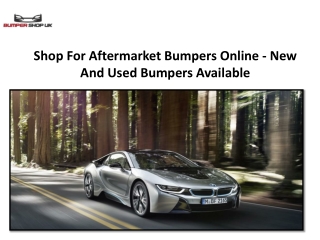 Shop For Aftermarket Bumpers Online - New And Used Bumpers Available