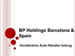 BP Holdings - Verständnis Auto Händler betrug