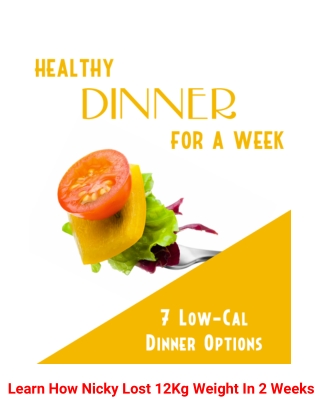 Healthy Dinner For A Week