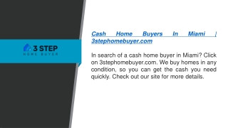 3 Step Home Buyer