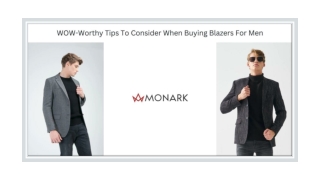 WOW-Worthy Tips To Consider When Buying Blazers For Men