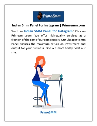 Indian Smm Panel For Instagram | Primesmm.com