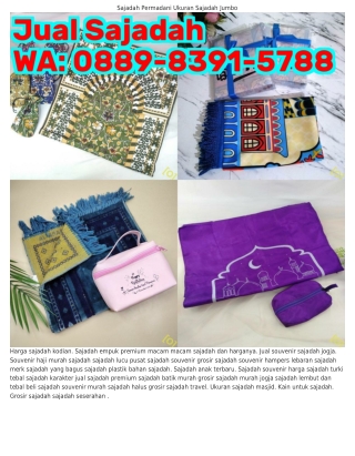 0889•8౩9l•5ᜪ88 (WA) Jual Souvenir Sajadah Di Jogja Harga Sajadah Bunyi