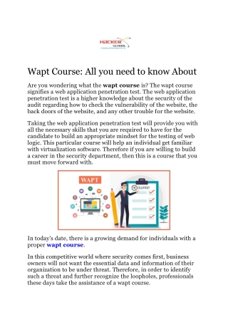 Wapt Course Word