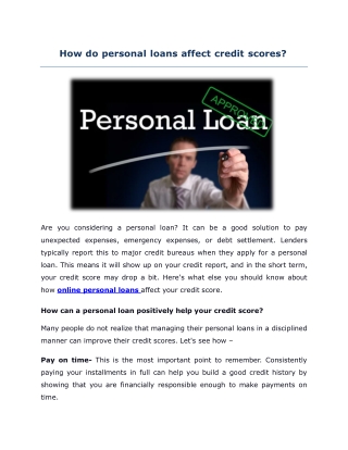 online personal loans