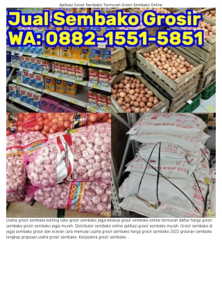౦882•l55l•585l (WA) Update Harga Grosir Sembako Grosir Sembako Official