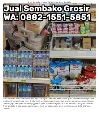 O88ᒿ-I55I-585I (WA) Grosir Sembako Terbesar Di Indonesia Pusat Grosir Sembako Jo
