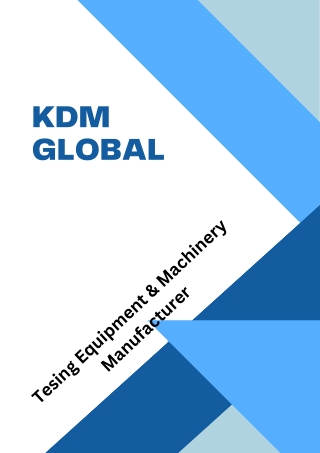 Fire Testing Equipment Catalog By Kdm Global